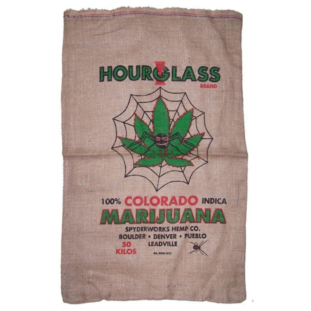 Hourglass Colorado Novelty Burlap Bag